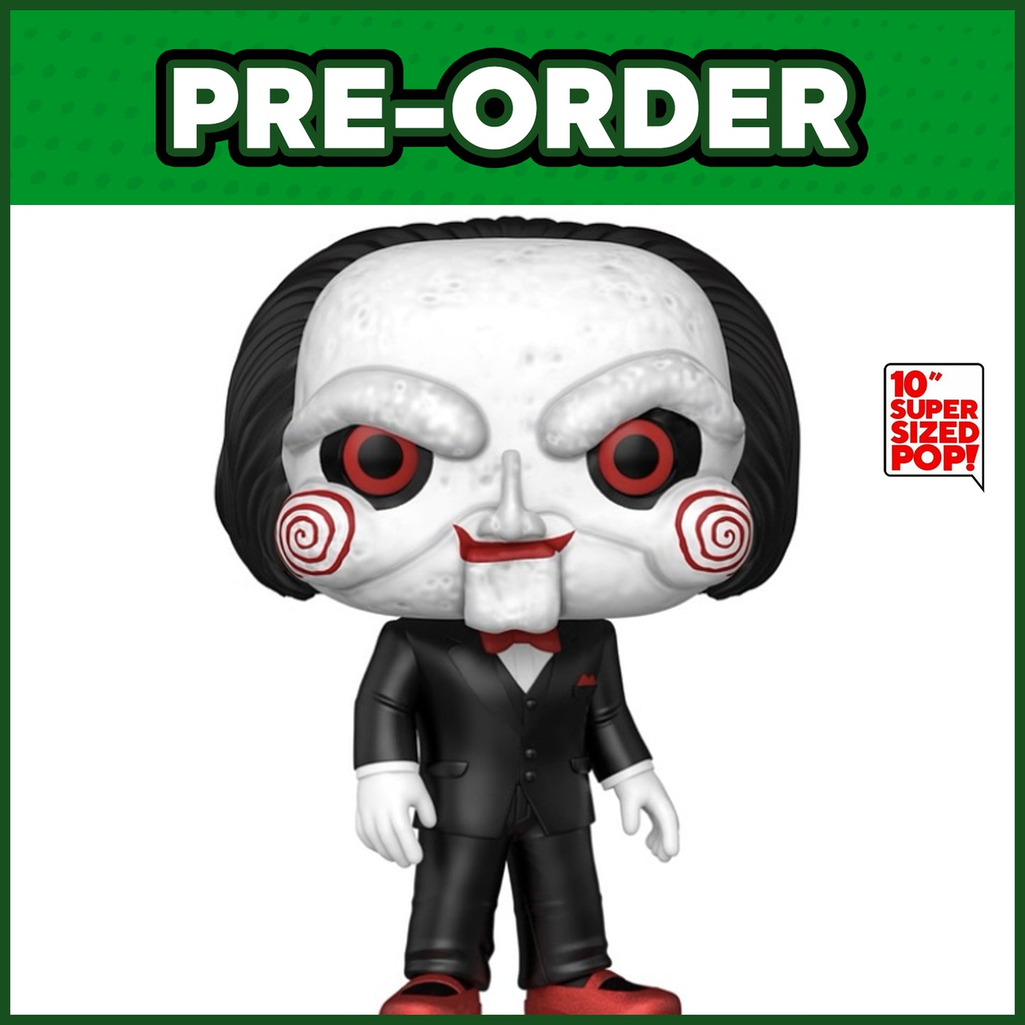 (PRE-ORDER) Funko POP! Movies: Saw - Billy The Puppet 10" #1821