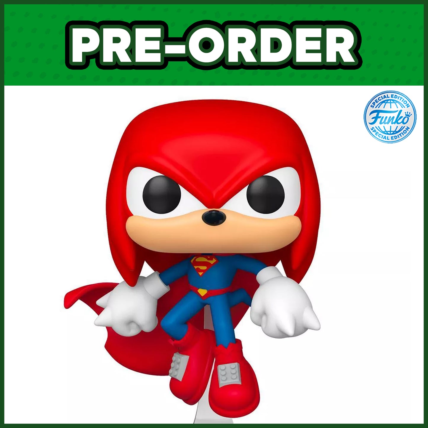 (PRE-ORDER) Funko POP! Heroes: DC x Sonic - Knuckles as Superman (FSE)