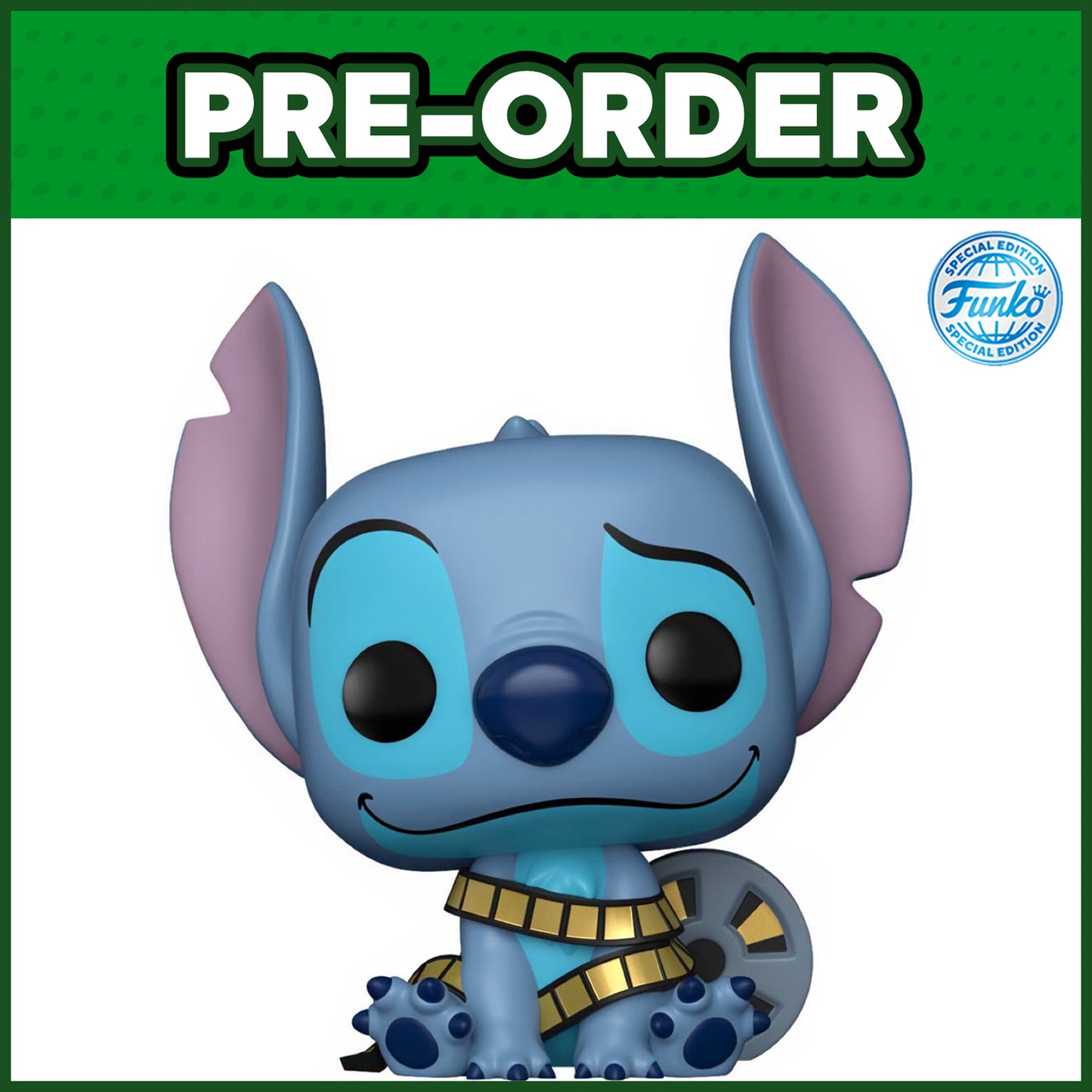 (PRE-ORDER) Funko POP! Disney: Lilo & Stitch - Stitch with Movie Reel #1779 (FSE)