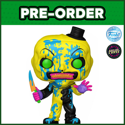 (PRE-ORDER) Funko POP! Movies: Terrifier 3 - Art the Clown BLACK LIGHT CHASE #1948 (FSE)