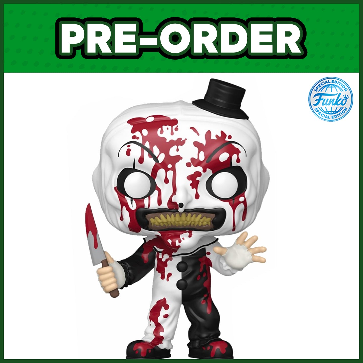 (PRE-ORDER) Funko POP! Movies: Terrifier 3 - Art the Clown #1948 (FSE)