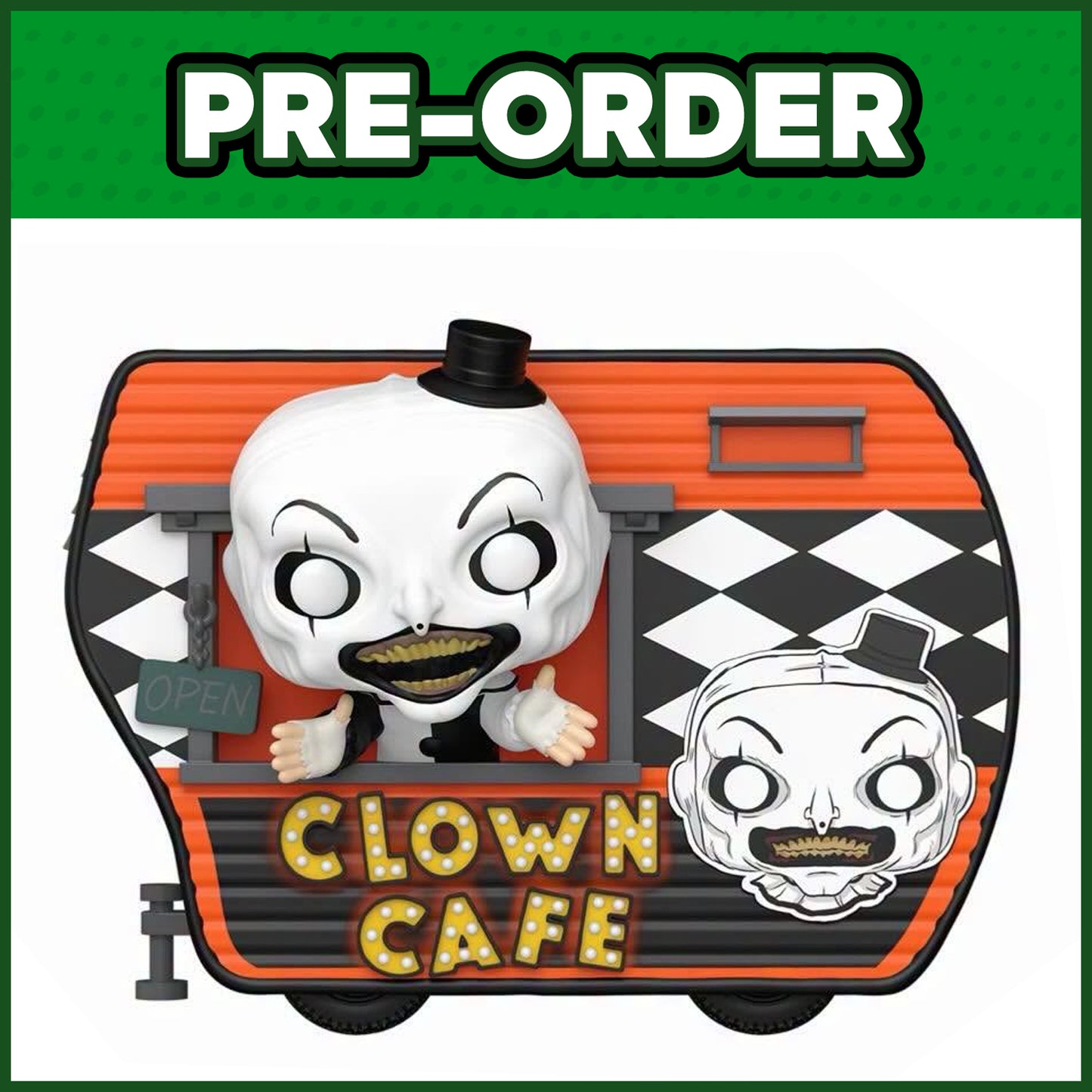 (PRE-ORDER) Funko POP! Rides: Terrifier - Art with Clown Cafe #149
