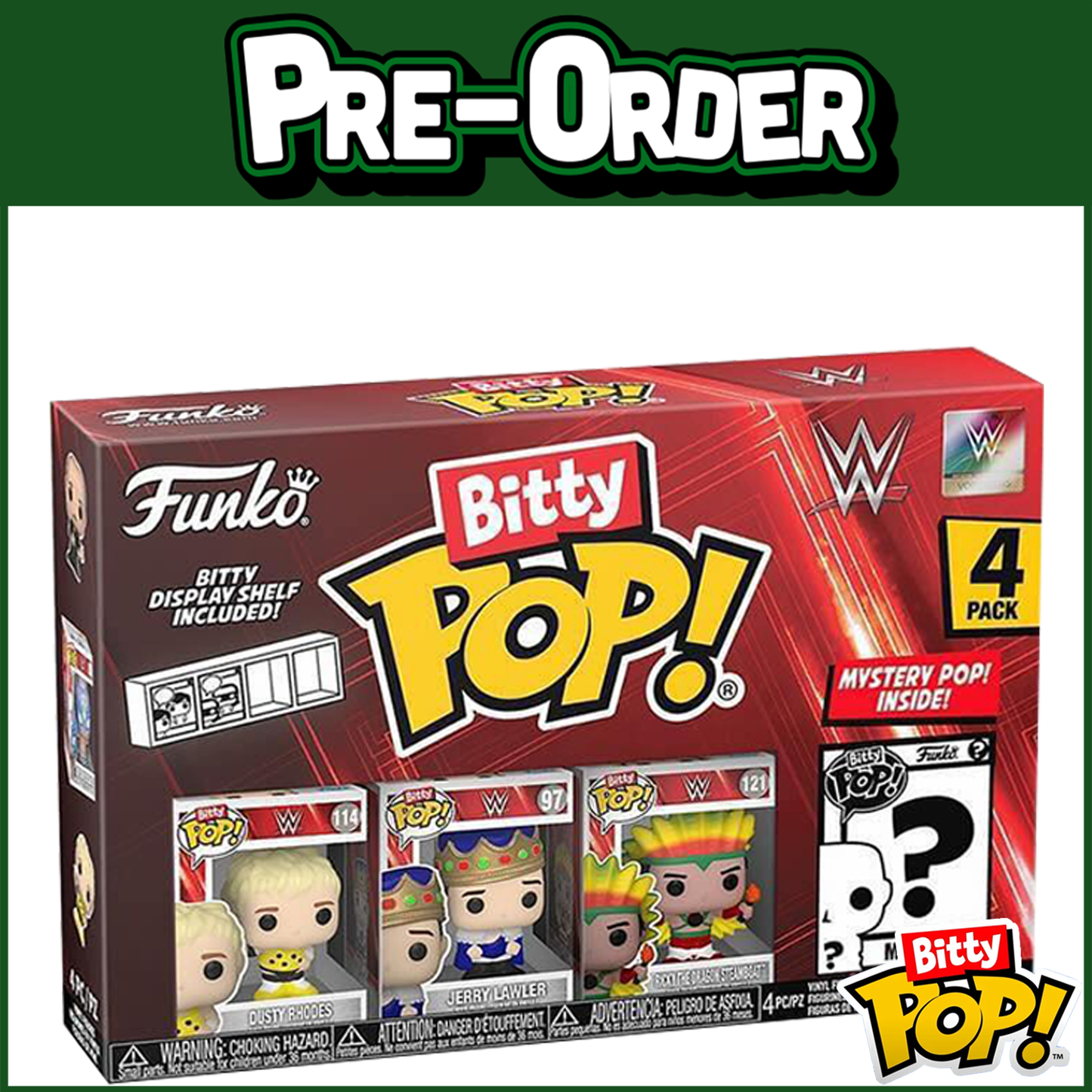 (PRE-ORDER) Funko Bitty POP! WWE: Dusty Rhodes 4-Pack