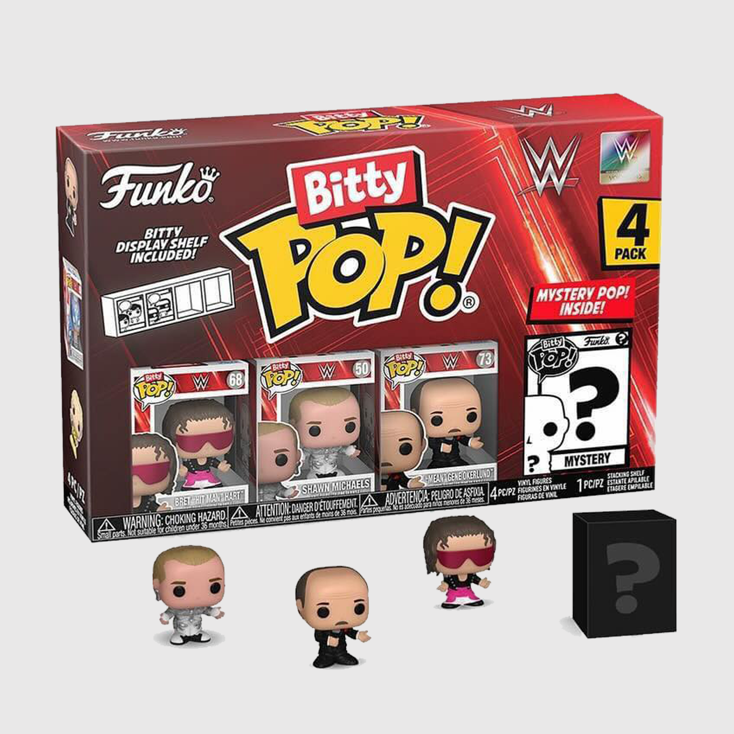 (PRE-ORDER) Funko Bitty POP! WWE: Bret Hart 4-Pack