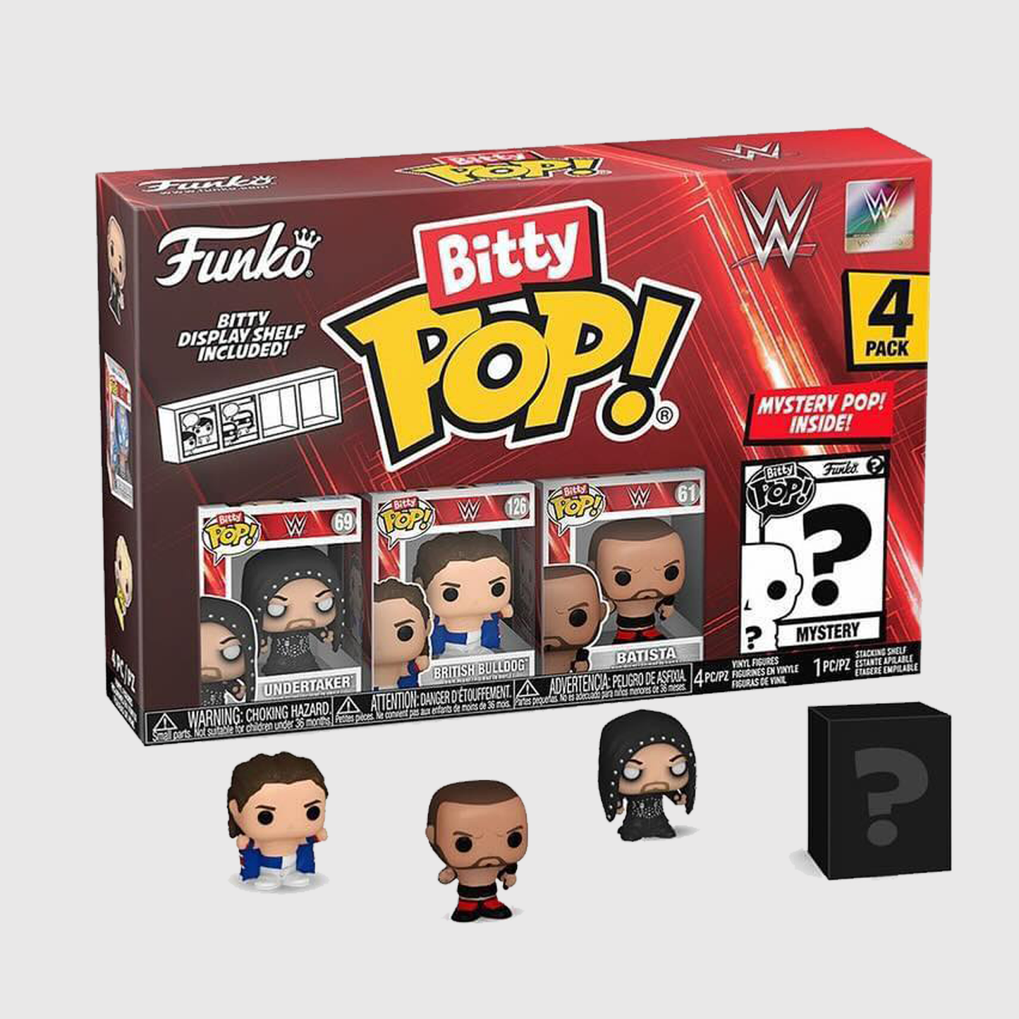 (PRE-ORDER) Funko Bitty POP! WWE: The Undertaker 4-Pack