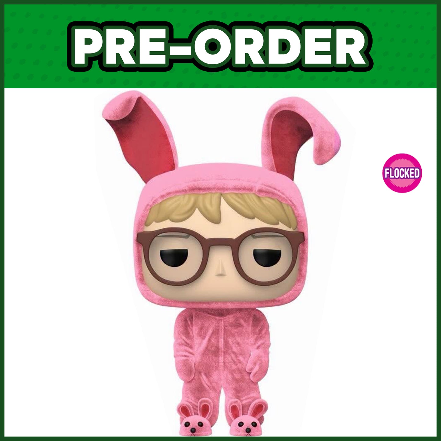 (PRE-ORDER) Funko POP! Movies: A Christmas Story - Ralphie in Bunny Suit FLOCKED #2143
