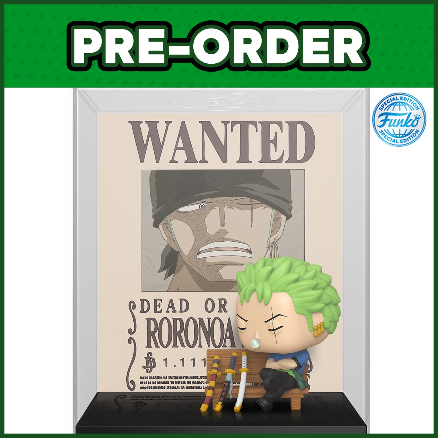 (PRE-ORDER) Funko POP! Game Cover: One Piece - Roronoa Zoro #2124 (FSE)