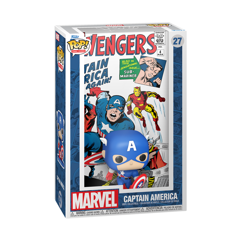 (PRE-ORDER) Funko POP Comic Cover: Marvel - The Avengers #4 (1963) Captain America #27