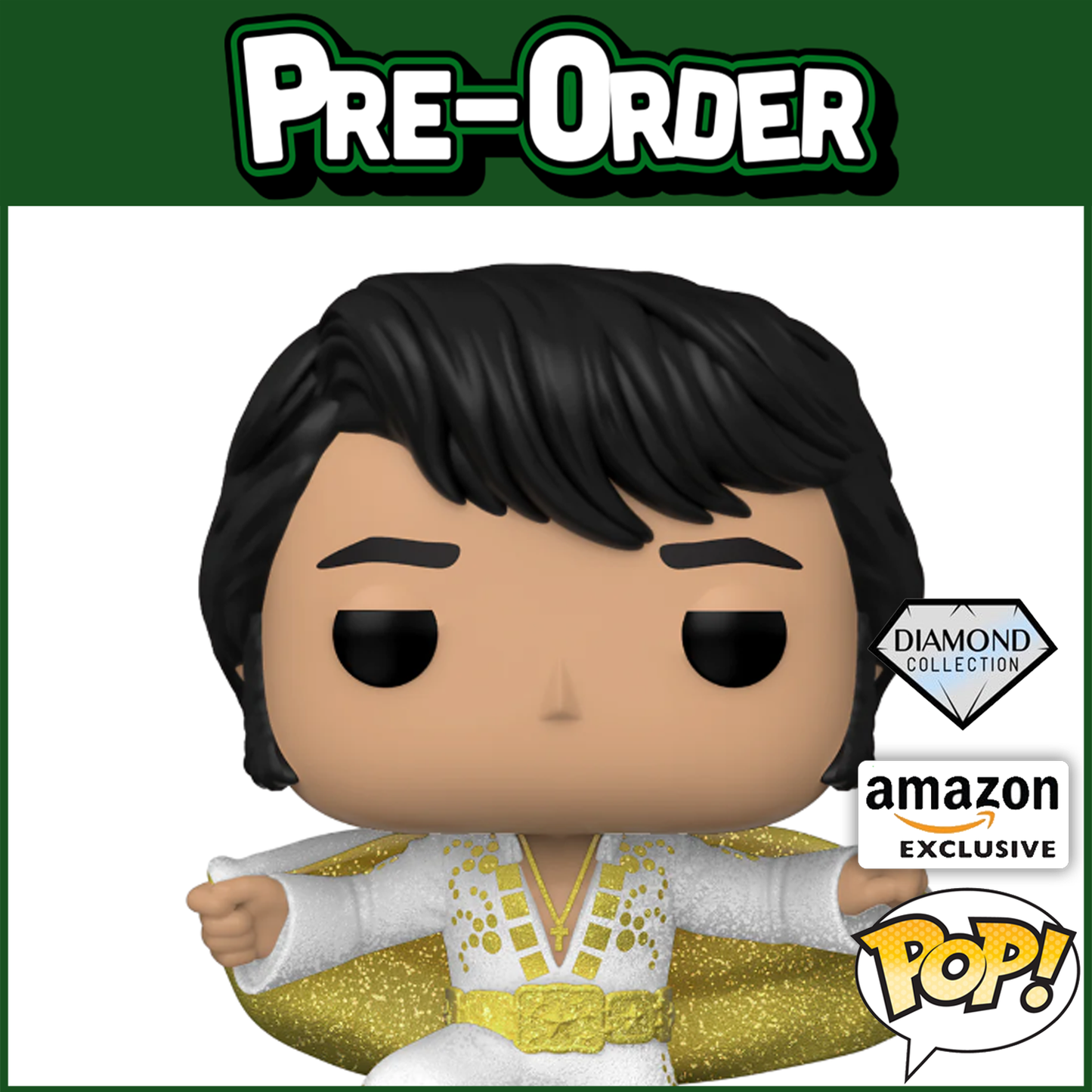 (PRE-ORDER) Funko POP! Rocks: Elvis Presley - Pharoah Suit (Diamond Glitter) #287 (Amazon)